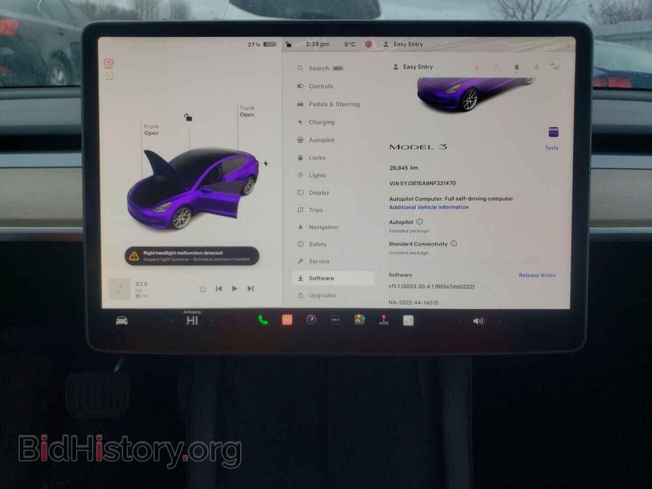 2022 TESLA MODEL 3 - VIN: 5YJ3E1EA9NF321470 - Фото 9