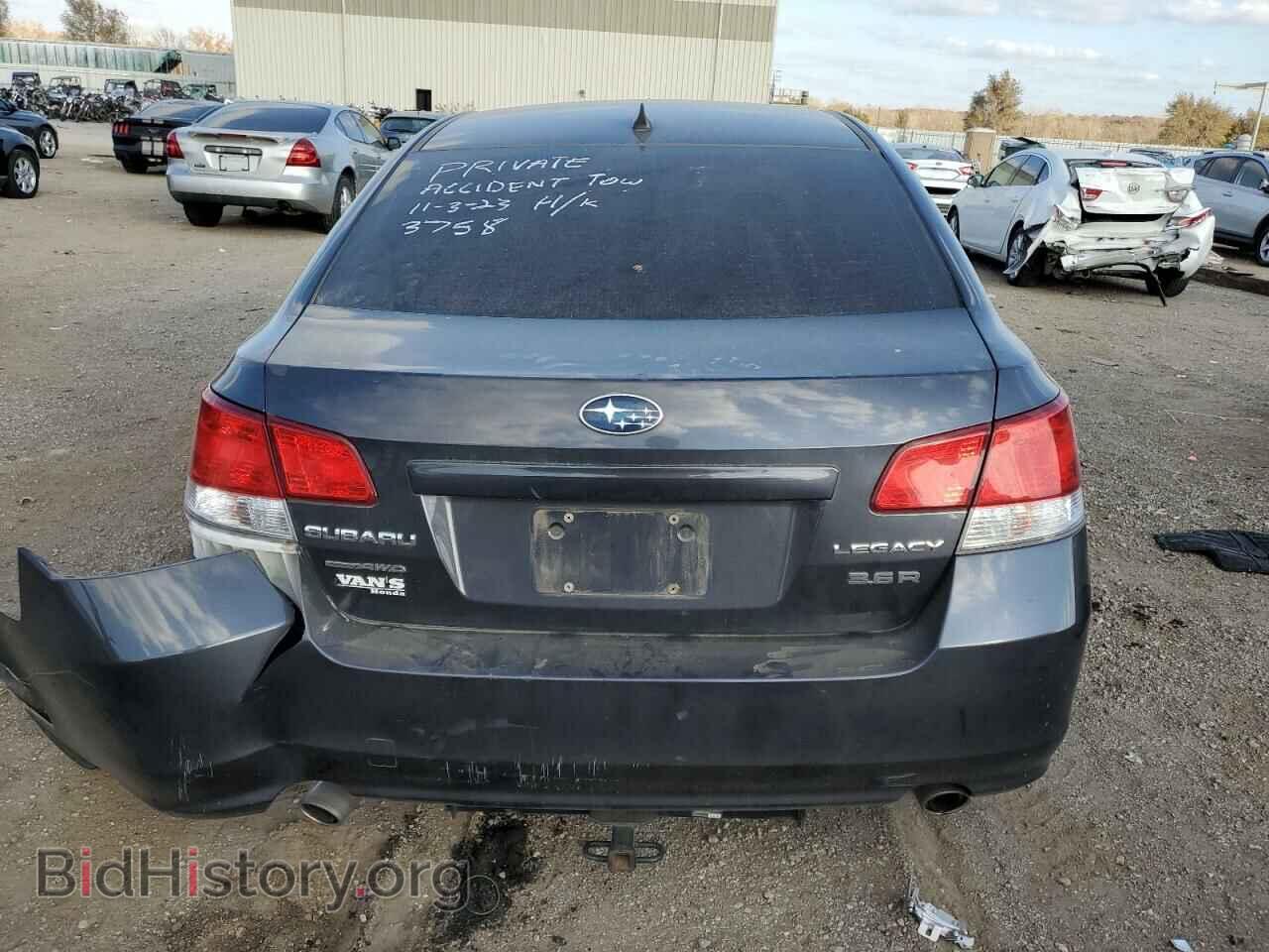 2012 SUBARU LEGACY - VIN: 4S3BMEJ64C2013758 - Фото 6
