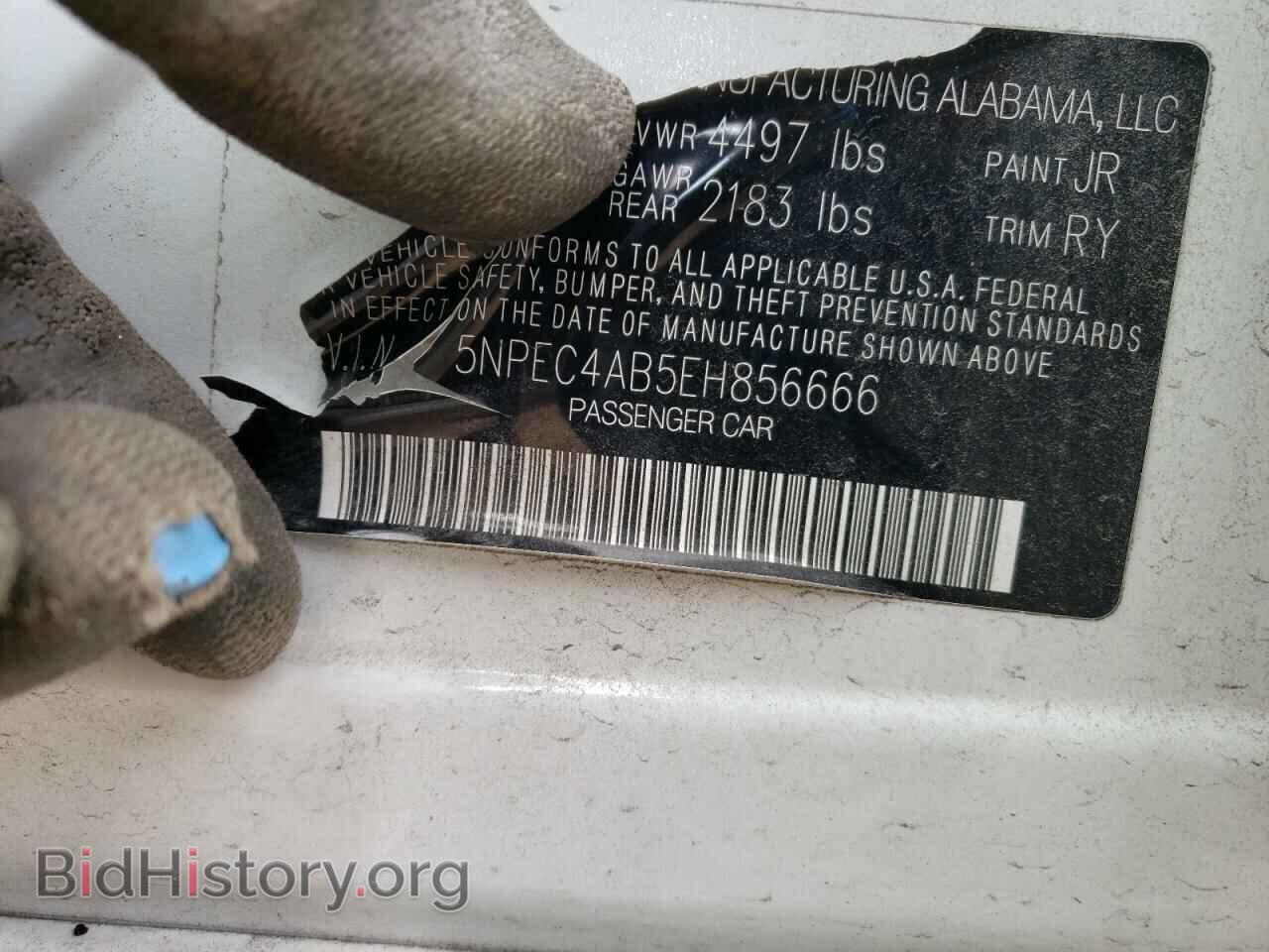 2014 HYUNDAI SONATA - VIN: 5NPEC4AB5EH856666 - Фото 12