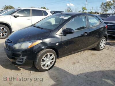 2013 Mazda 2, черный — VIN JM1DE1KY0D0165547, Copart