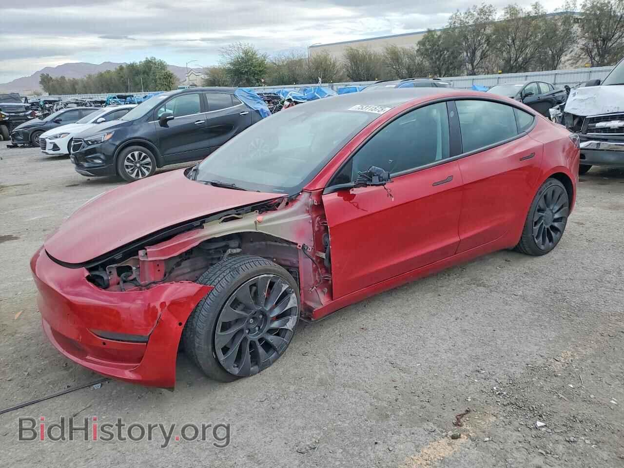 Photo 5YJ3E1EC8NF278564 - TESLA MODEL 3 2022