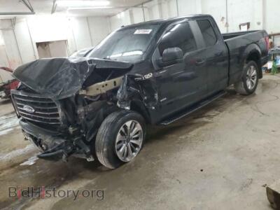 2017 Ford F-150 SUPER CAB, black — VIN 1FTEX1EP7HFC54827, Copart