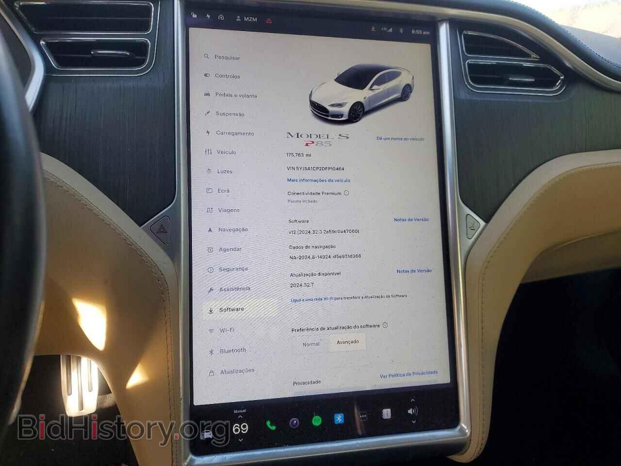 2013 TESLA MODEL S - VIN: 5YJSA1CP2DFP10464 - Фото 9
