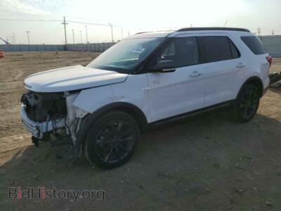 2019 Ford EXPLORER XLT, white — VIN 1FM5K8D88KGA40654, Copart