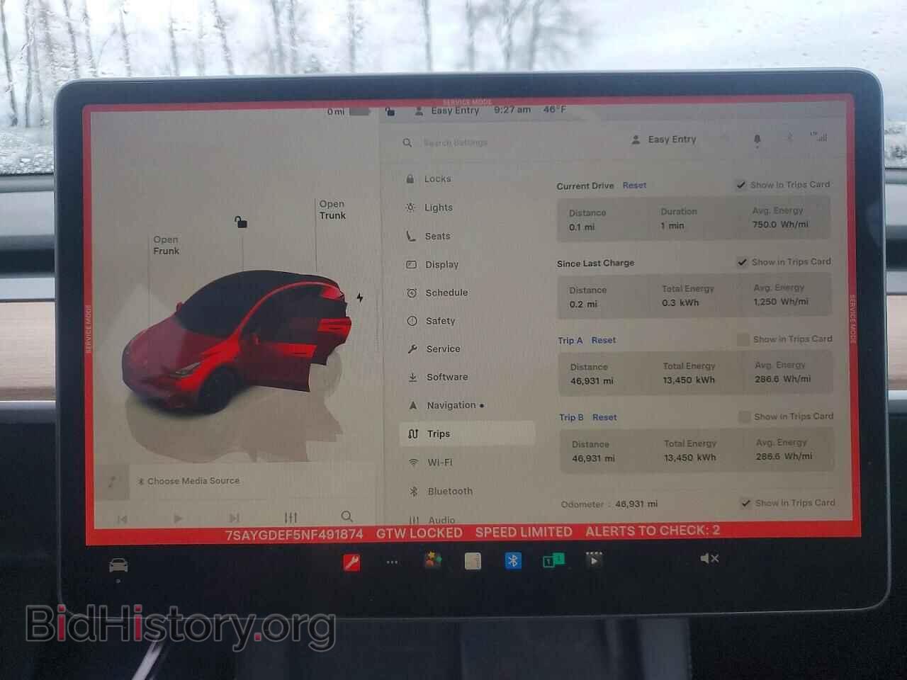 2022 TESLA MODEL Y - VIN: 7SAYGDEF5NF491874 - Фото 9