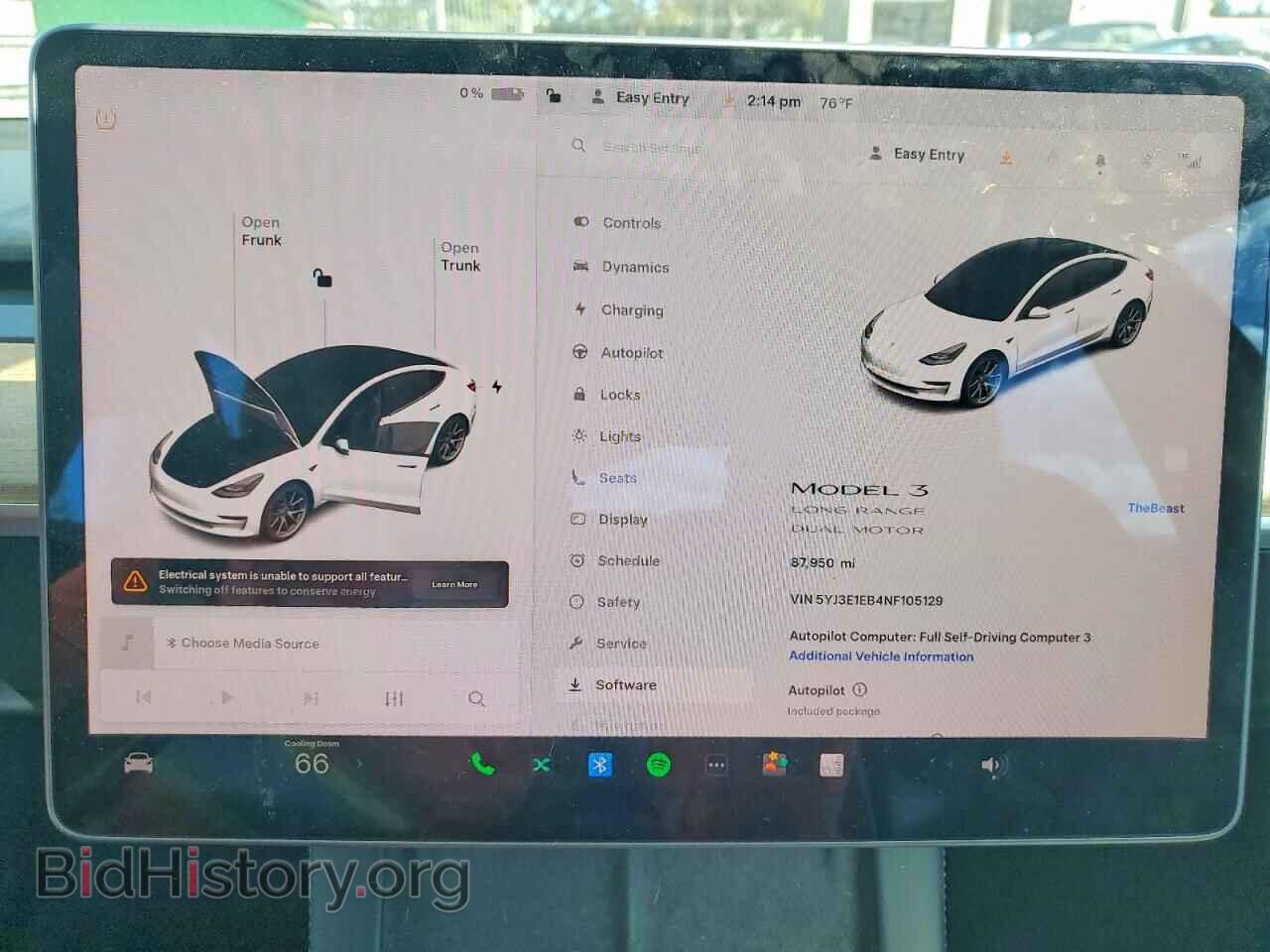 2022 TESLA MODEL 3 - VIN: 5YJ3E1EB4NF105129 - Photo 9