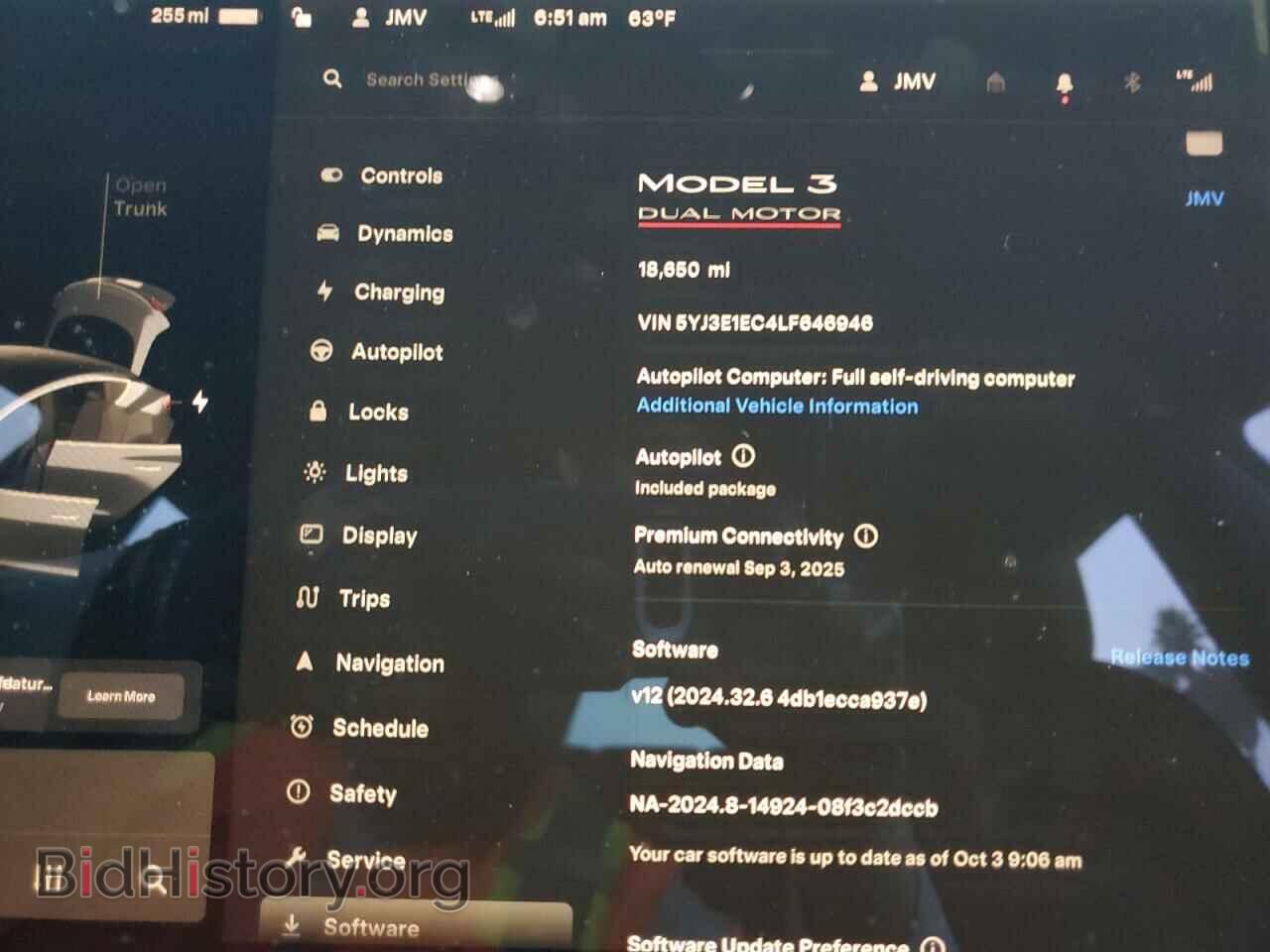 2020 TESLA MODEL 3 - VIN: 5YJ3E1EC4LF646946 - Photo 9