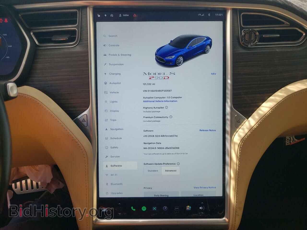 2016 TESLA MODEL S - VIN: 5YJSA1E48GF120597 - Photo 9