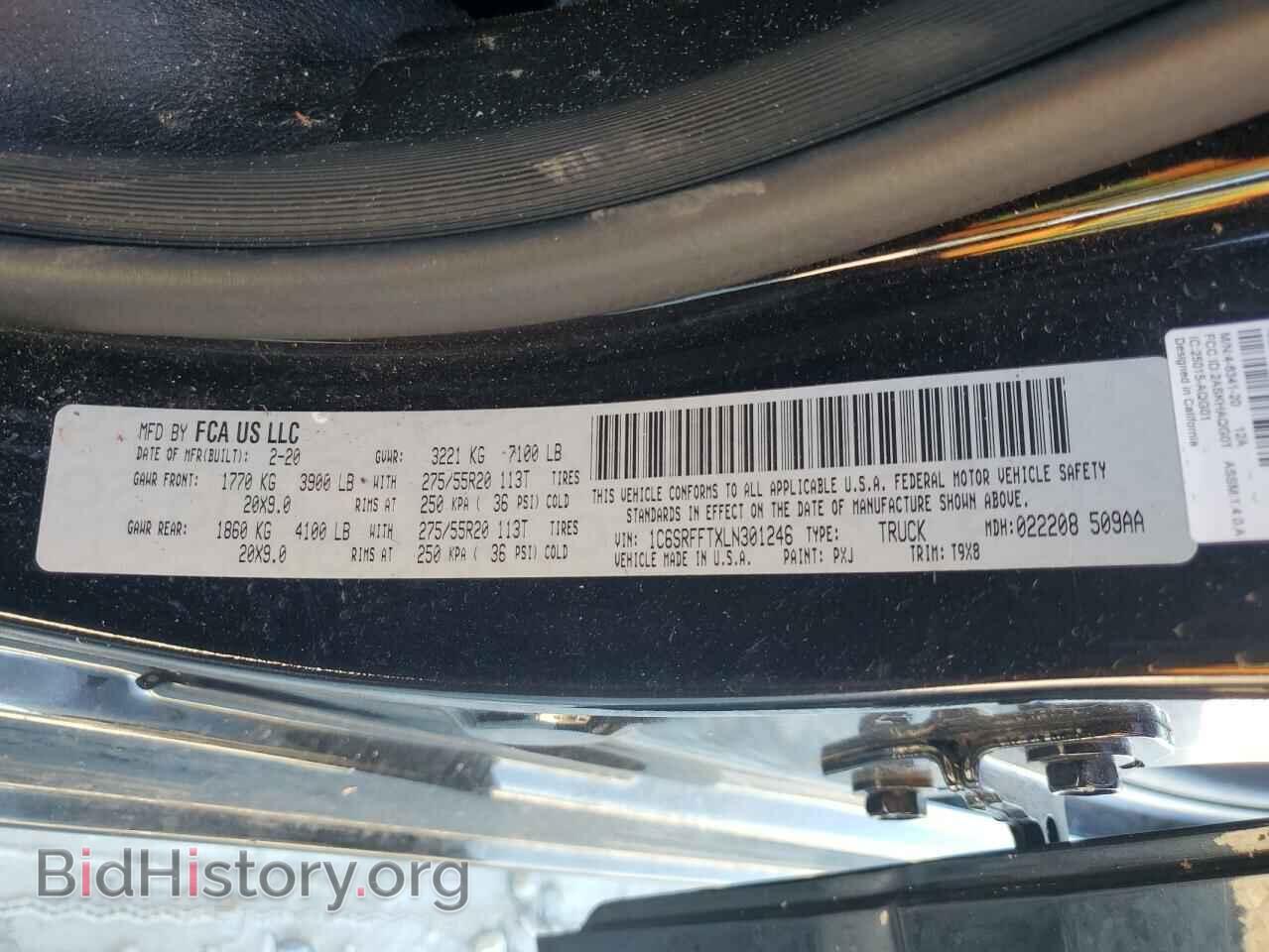 2020 RAM 1500 - VIN: 1C6SRFFTXLN301246 - Фото 13