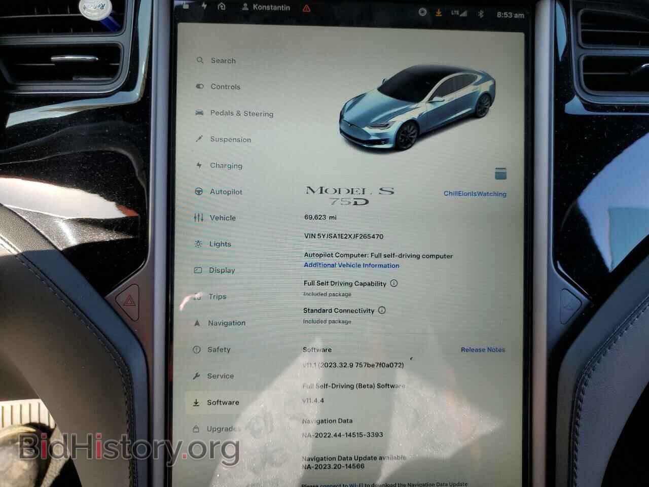 2018 TESLA MODEL S - VIN: 5YJSA1E2XJF265470 - Фото 9