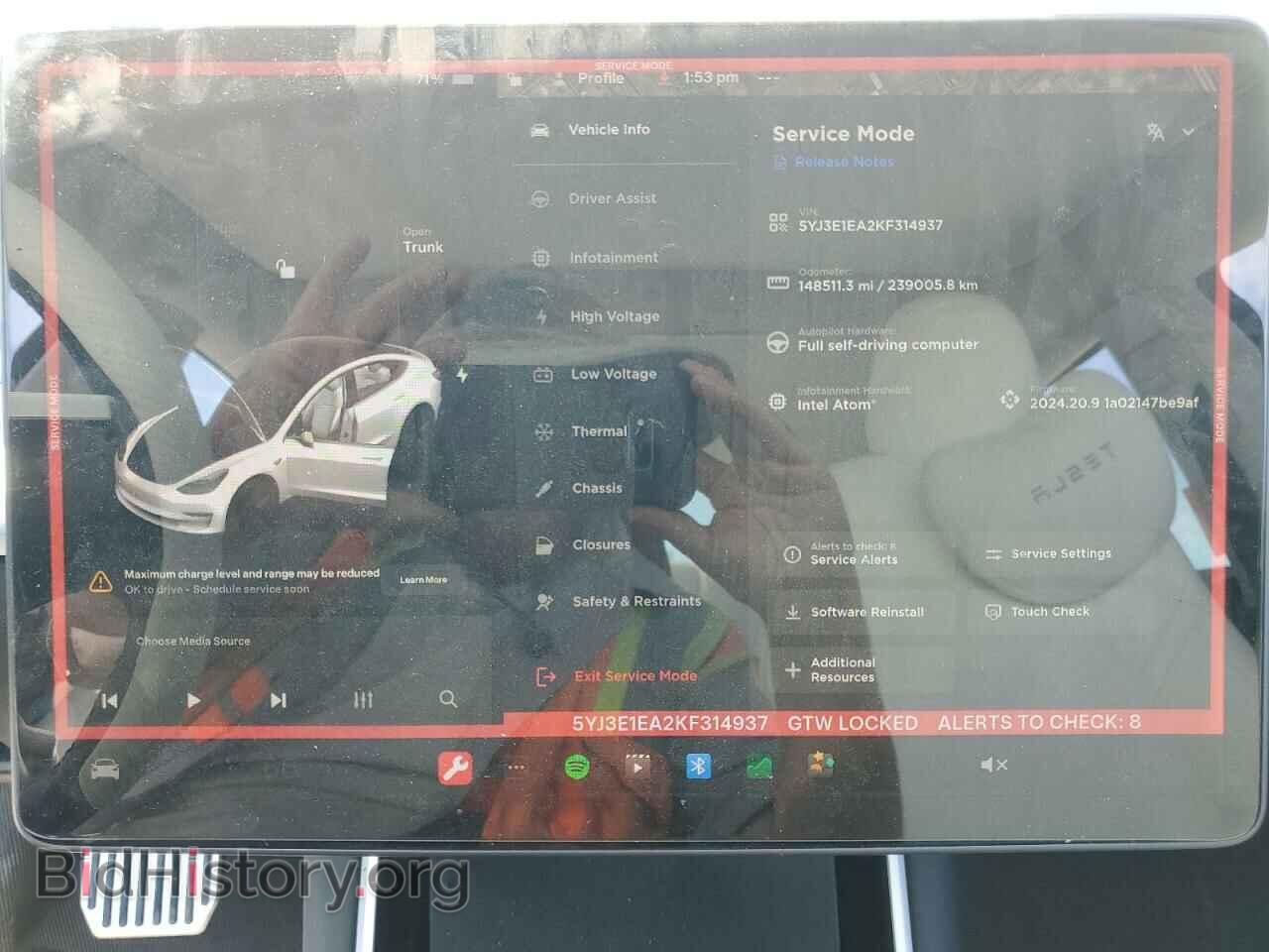 2019 TESLA MODEL 3 - VIN: 5YJ3E1EA2KF314937 - Photo 9