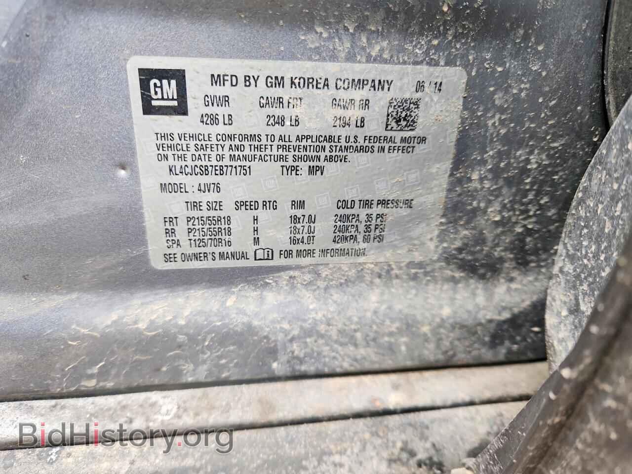 2014 BUICK ENCORE - VIN: KL4CJCSB7EB771751 - Photo 12