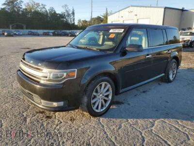 2014 Ford FLEX LIMITED, черный — VIN 2FMGK5D82EBD24154, Copart