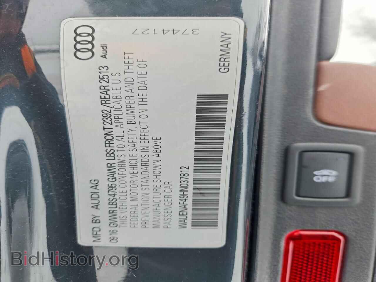 2017 AUDI A4 - VIN: WAUENAF49HN037812 - Фото 12