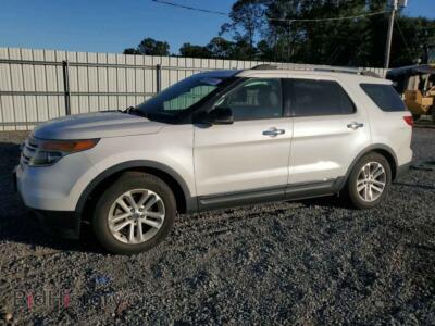 2011 Ford EXPLORER XLT, white — VIN 1FMHK7D85BGA90399, Copart