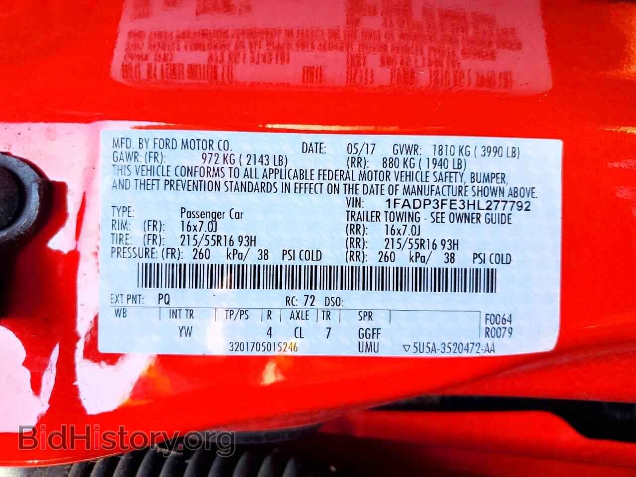 2017 FORD FOCUS - VIN: 1FADP3FE3HL277792 - Photo 12