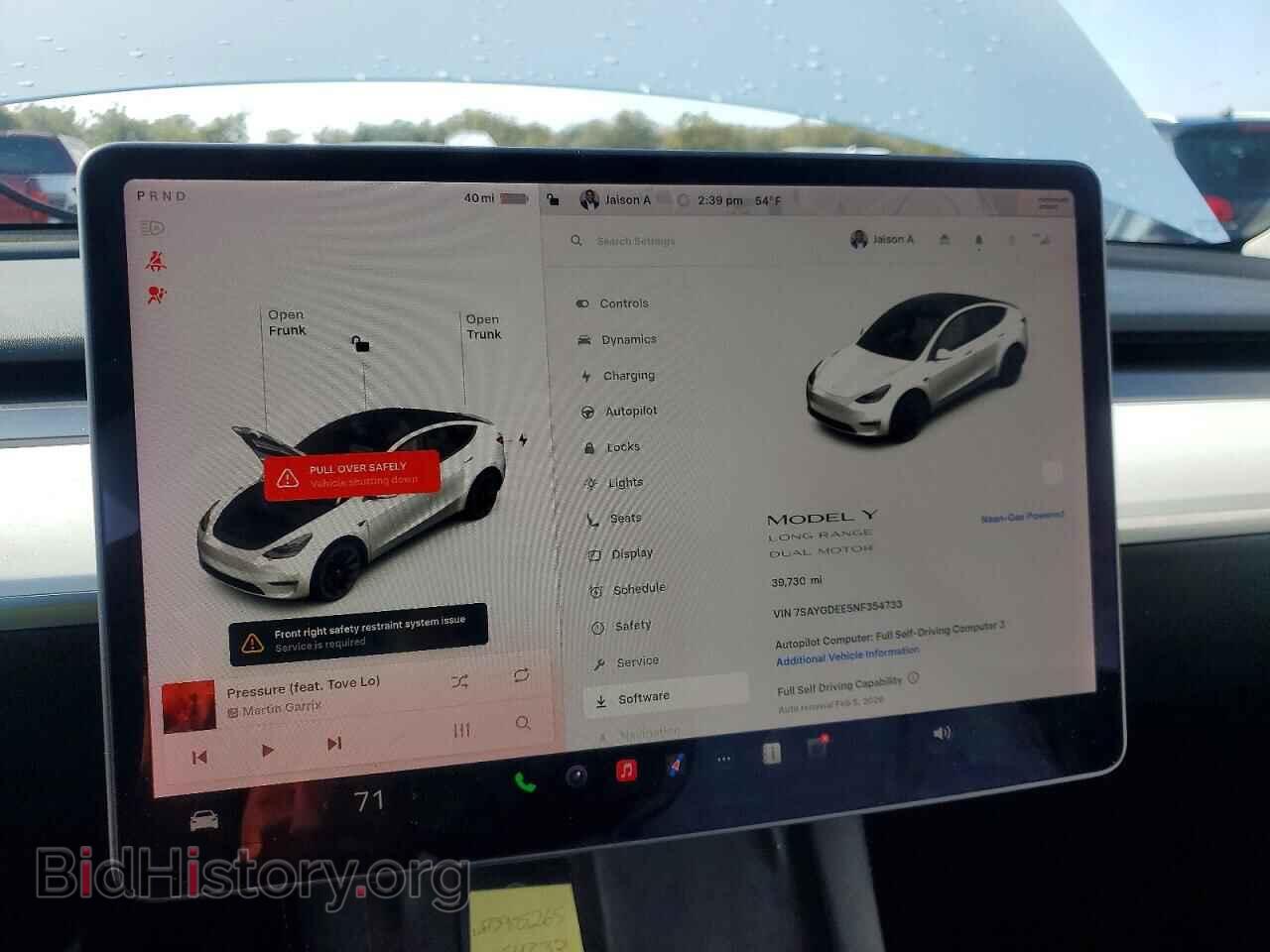 2022 TESLA MODEL Y - VIN: 7SAYGDEE5NF354733 - Фото 9