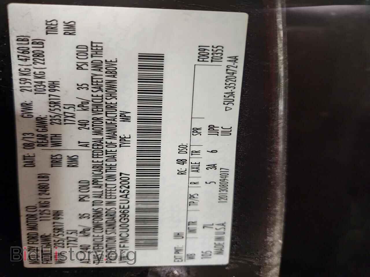 2014 FORD ESCAPE - VIN: 1FMCU0G96EUA52007 - Фото 14