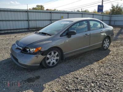 2007 Honda CIVIC LX, серый — VIN JHMFA16557S005627, Copart