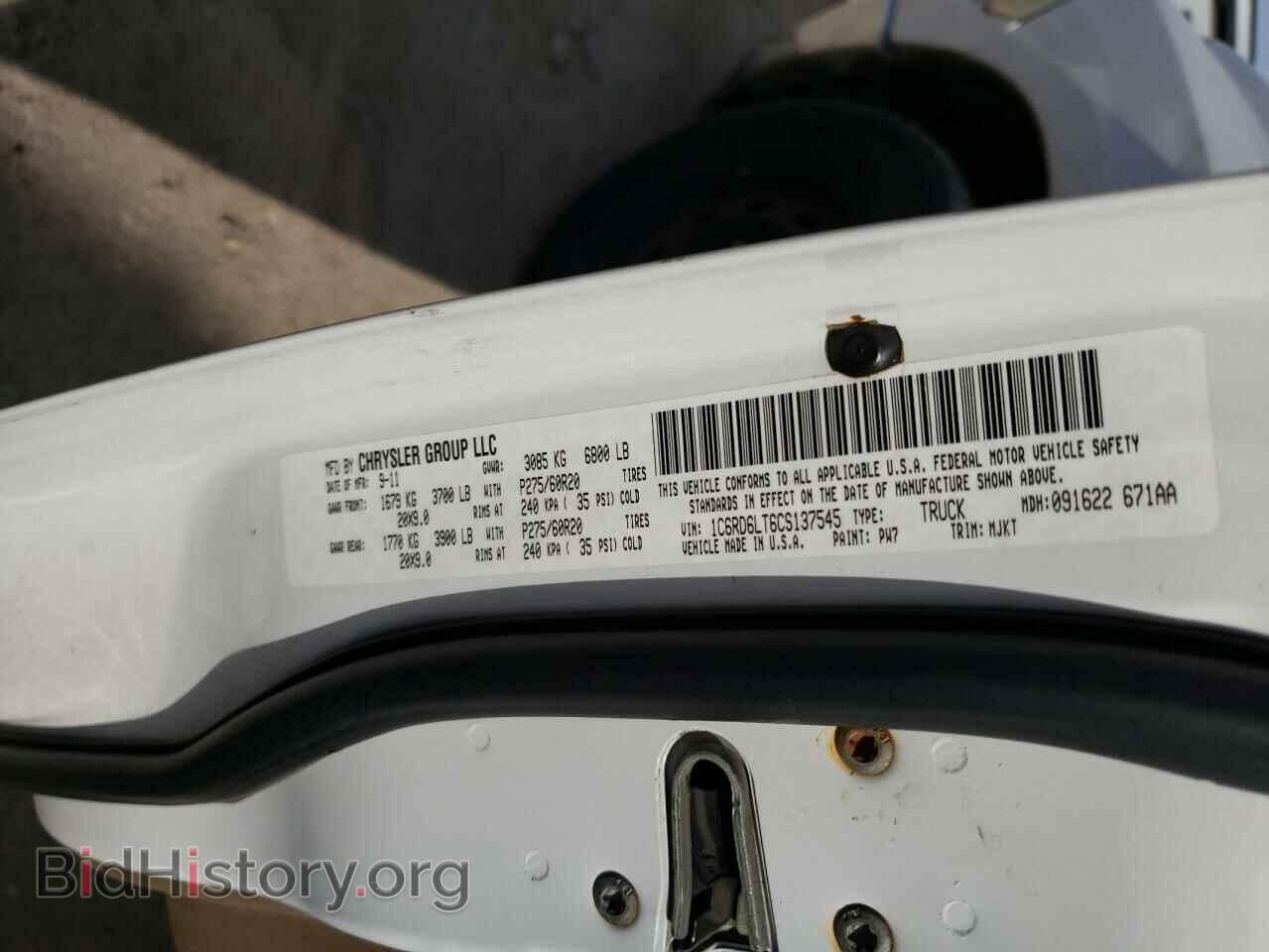 2012 DODGE RAM 1500 - VIN: 1C6RD6LT6CS137545 - Photo 12