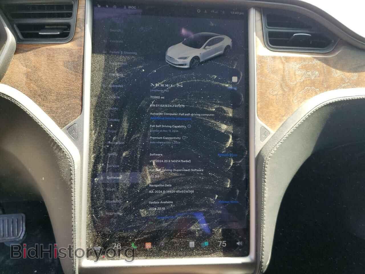 2020 TESLA MODEL S - VIN: 5YJSA1E2XLF401275 - Photo 9