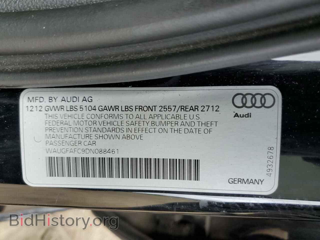 2013 AUDI A6 - VIN: WAUGFAFC9DN088461 - Photo 12