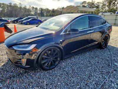 2017 Tesla MODEL X, black — VIN 5YJXCBE21HF051158, Copart