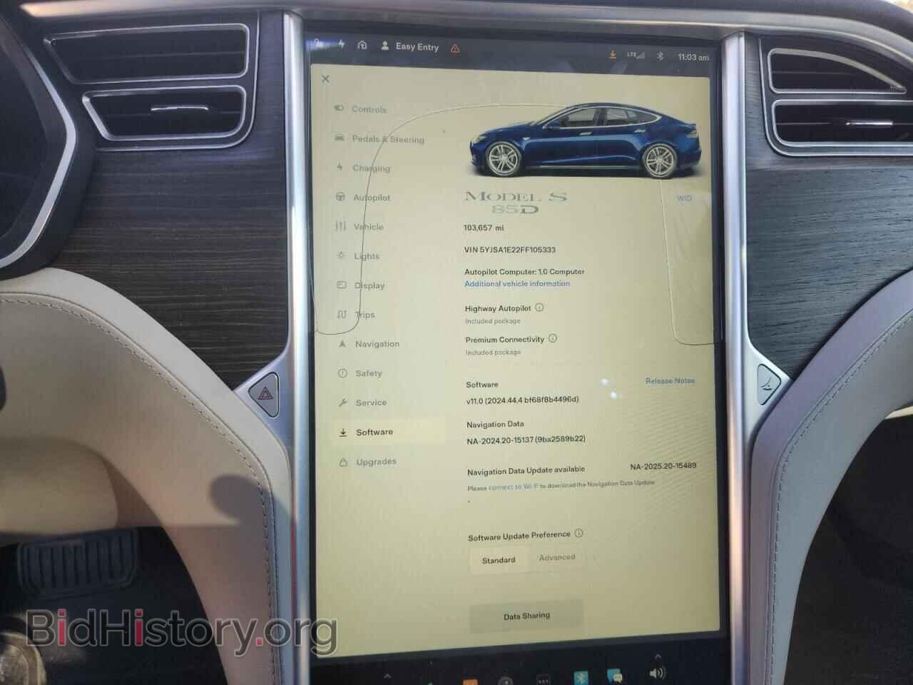 2015 TESLA MODEL S - VIN: 5YJSA1E22FF105333 - Photo 9