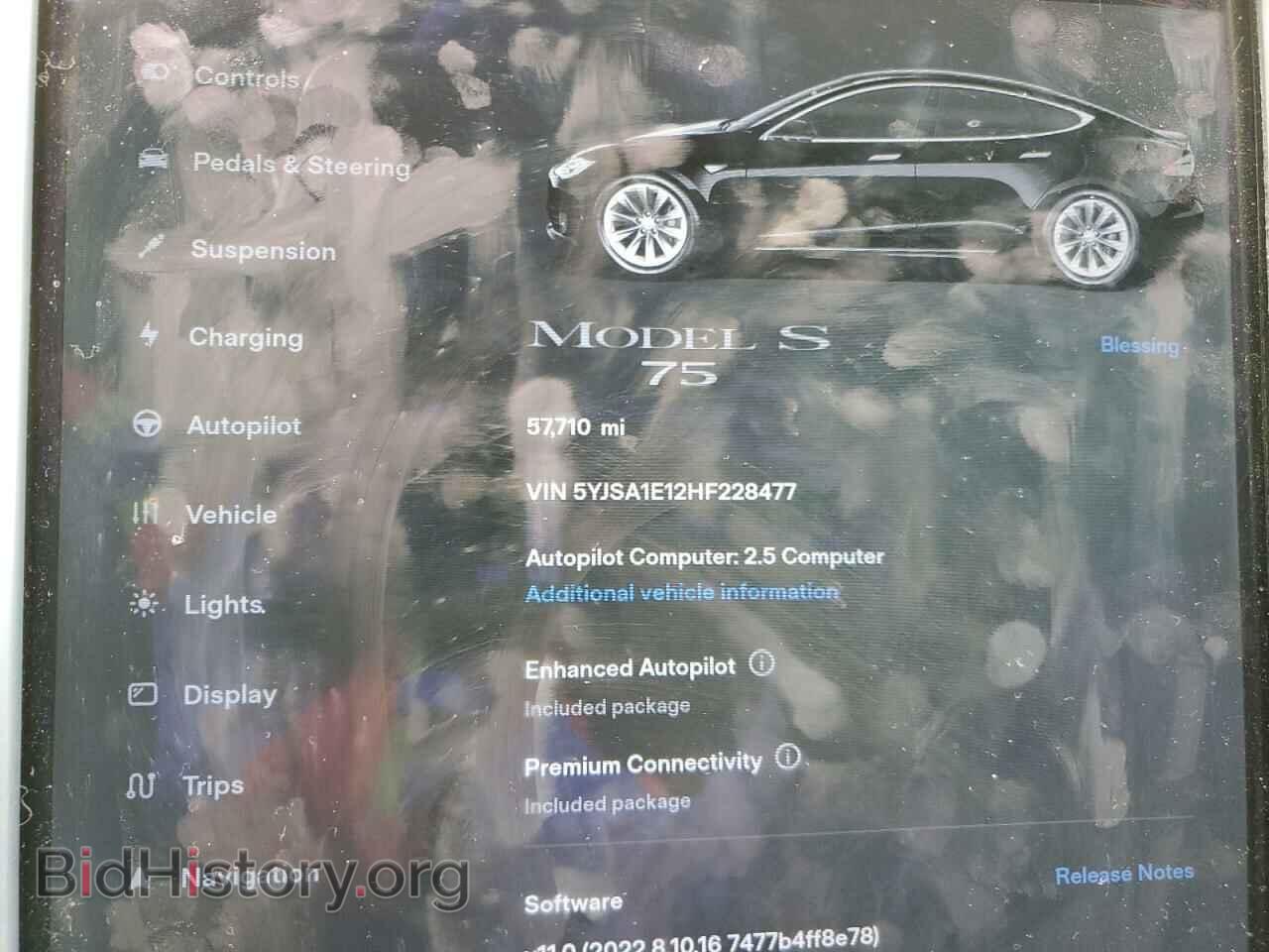 2017 TESLA MODEL S - VIN: 5YJSA1E12HF228477 - Фото 9