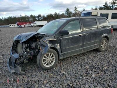 2016 Dodge CARAVAN SXT, черный — VIN 2C4RDGCG4GR196926, Copart