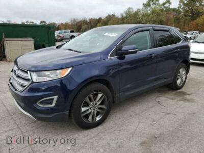 2016 Ford EDGE SEL, blue — VIN 2FMPK4J98GBB50939, Copart
