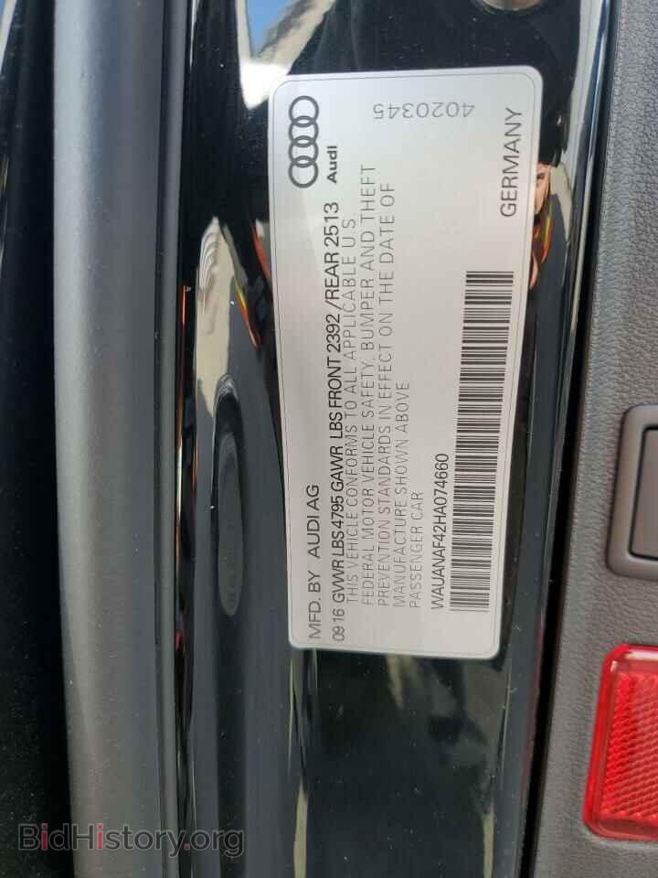 2017 AUDI A4 - VIN: WAUANAF42HA074660 - Фото 13
