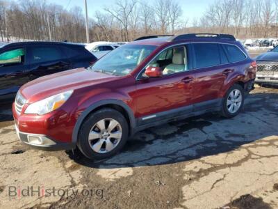 2011 Subaru OUTBACK 2.5I Limited, бордовый — VIN 4S4BRBLC8B3442229, Copart