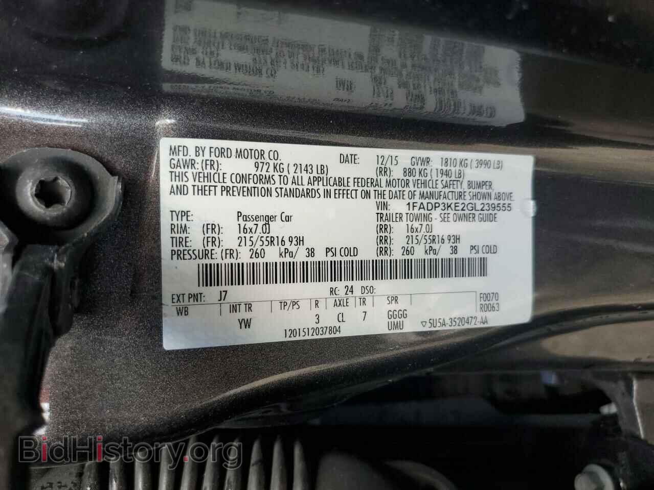 2016 FORD FOCUS - VIN: 1FADP3KE2GL239555 - Photo 13
