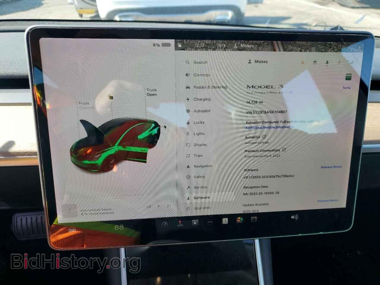 2020 TESLA MODEL 3 - VIN: 5YJ3E1EA1LF704607 - Фото 9