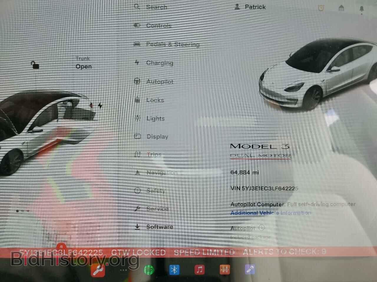 2020 TESLA MODEL 3 - VIN: 5YJ3E1EC3LF642225 - Фото 9