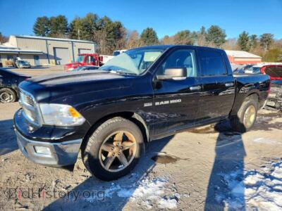 2012 Dodge RAM 1500 SLT, black — VIN 1C6RD7LT2CS171018, Copart