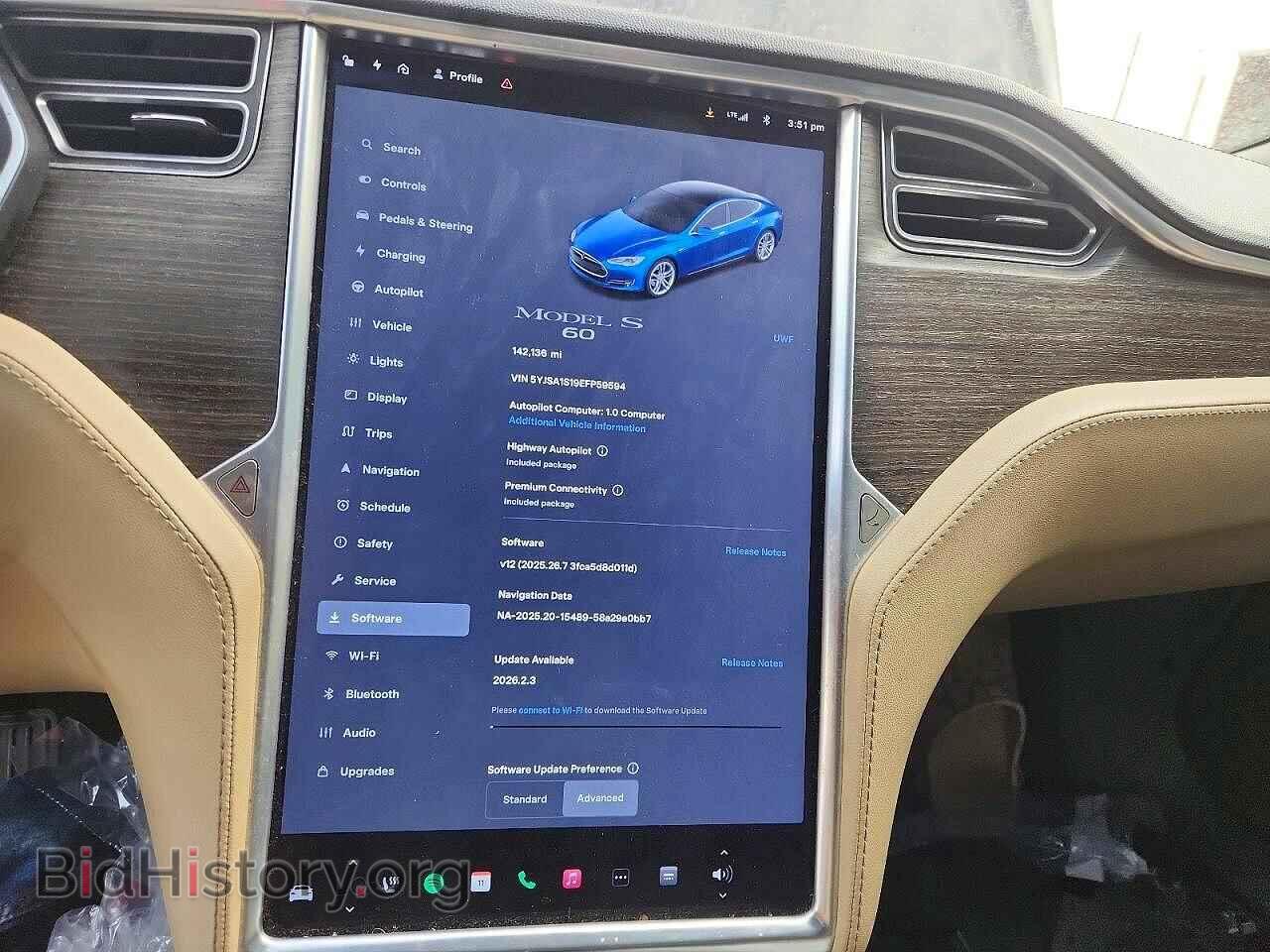 2014 TESLA MODEL S - VIN: 5YJSA1S19EFP59594 - Фото 9