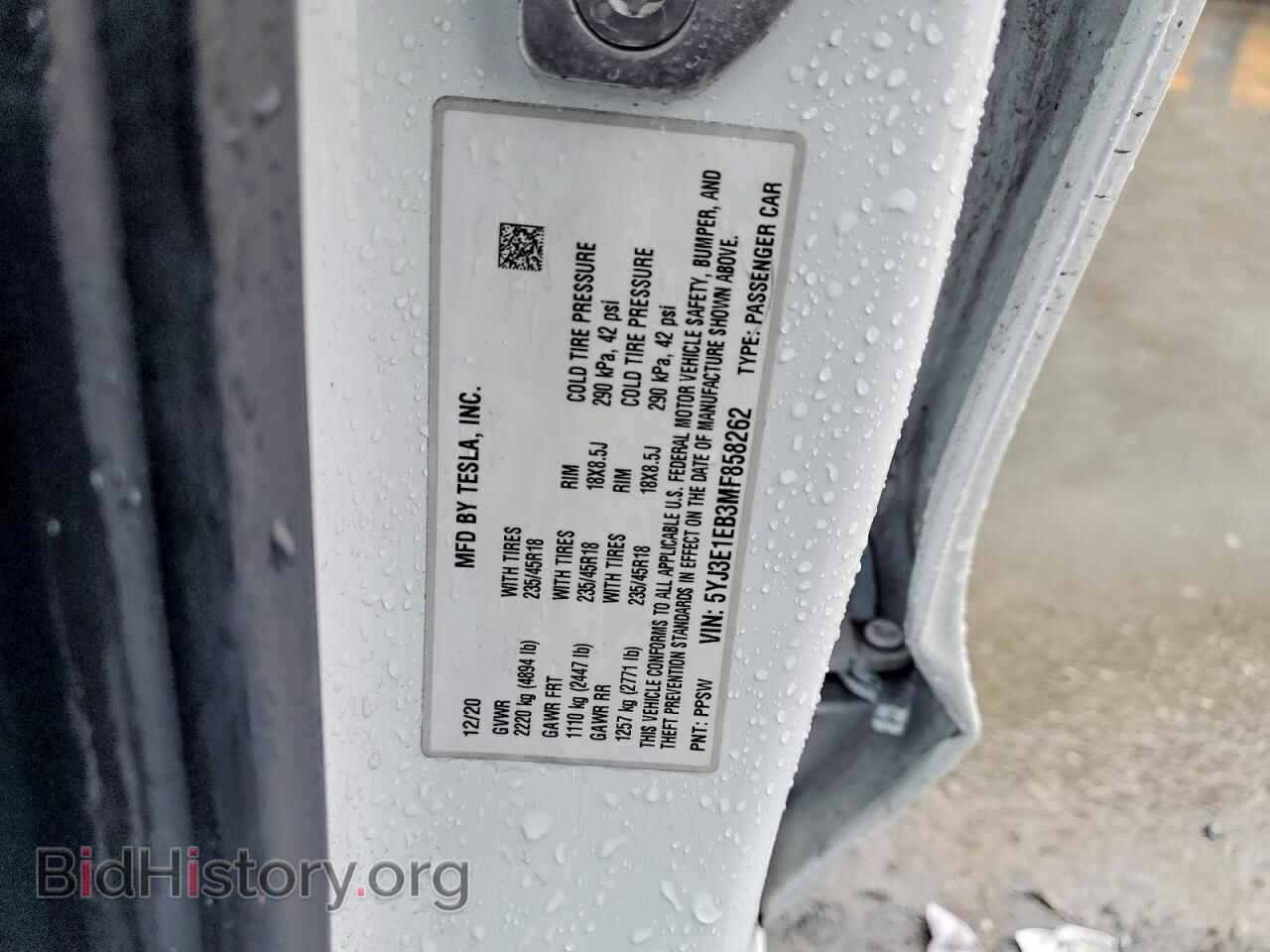 2021 TESLA MODEL 3 - VIN: 5YJ3E1EB3MF858262 - Photo 13