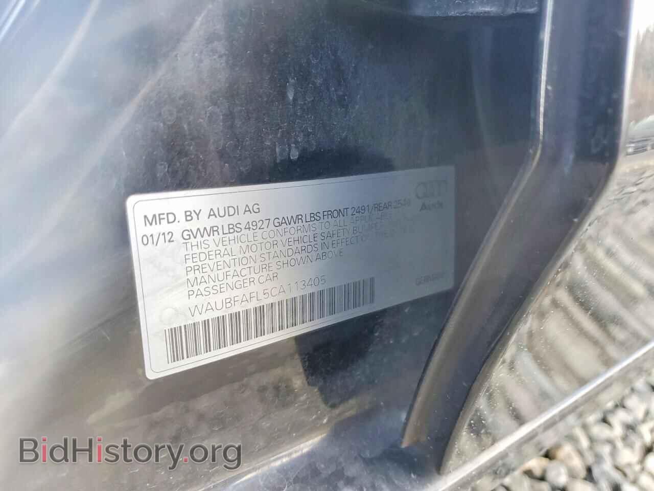2012 AUDI A4 - VIN: WAUBFAFL5CA113405 - Photo 12