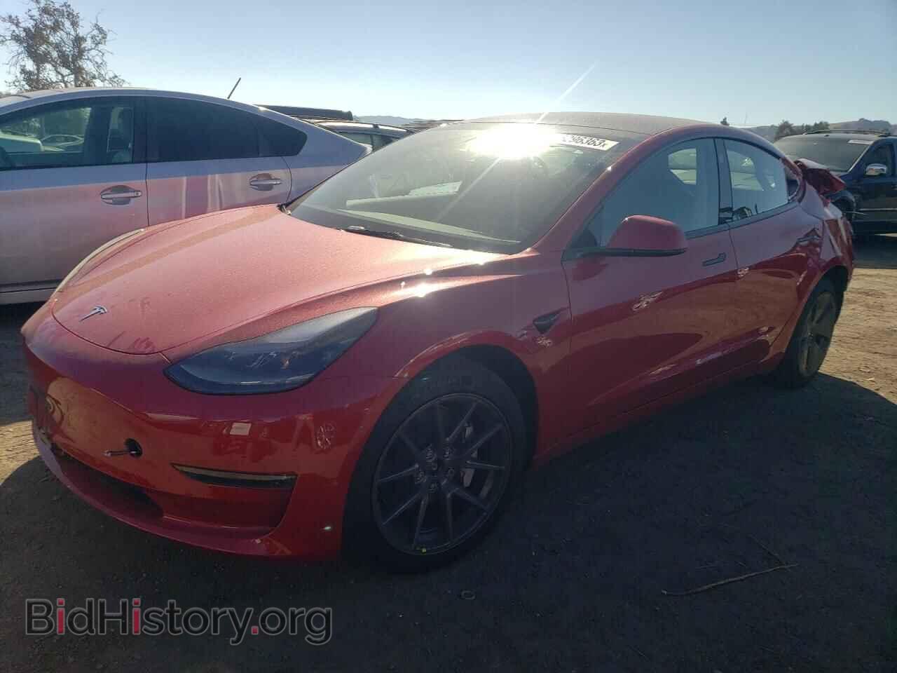 Photo 5YJ3E1EB1NF344962 - TESLA MODEL 3 2022