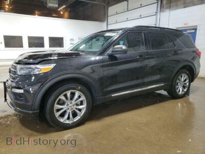 2023 Ford EXPLORER XLT, черный — VIN 1FMSK8DH5PGB72863, Copart