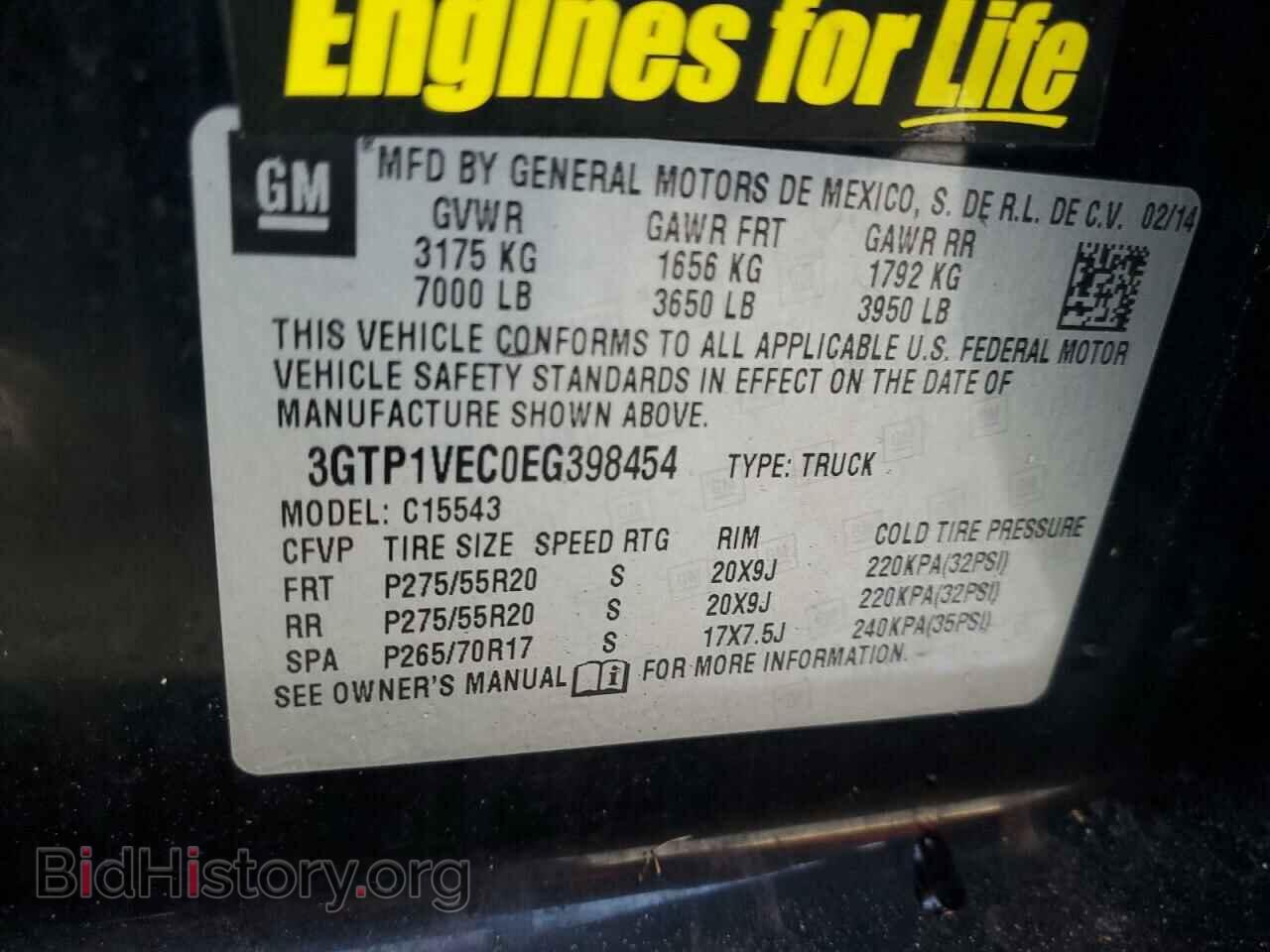 2014 GMC SIERRA - VIN: 3GTP1VEC0EG398454 - Фото 13