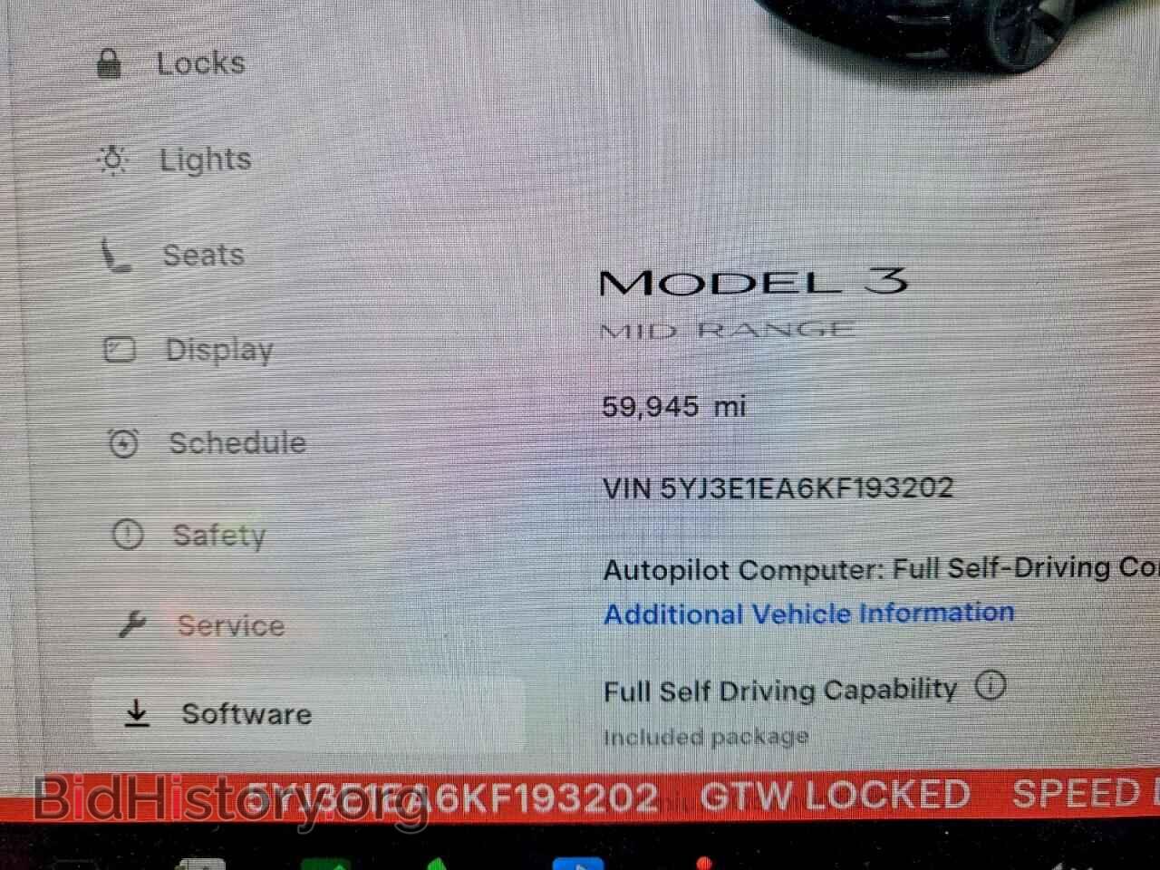 2019 TESLA MODEL 3 - VIN: 5YJ3E1EA6KF193202 - Photo 9