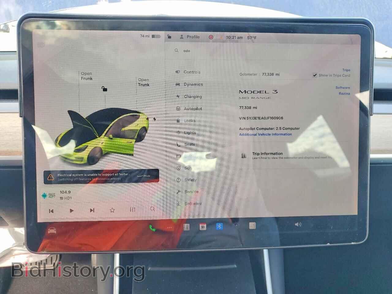 2018 TESLA MODEL 3 - VIN: 5YJ3E1EA0JF160906 - Фото 9