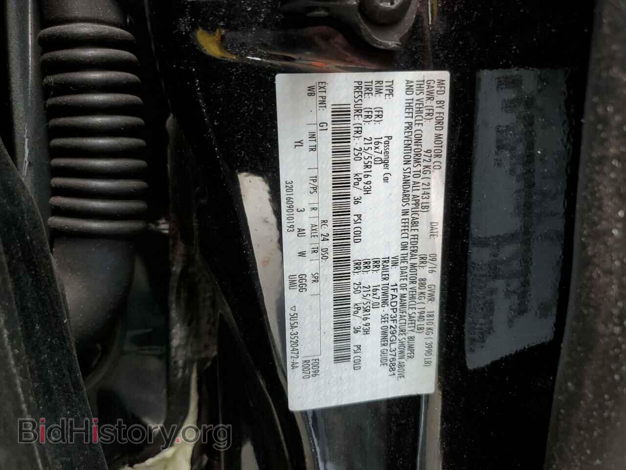 2016 FORD FOCUS - VIN: 1FADP3F29GL376881 - Photo 12