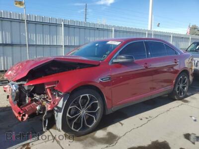 2013 Ford TAURUS Taurus SHO, red — VIN 1FAHP2KT4DG180975, Copart