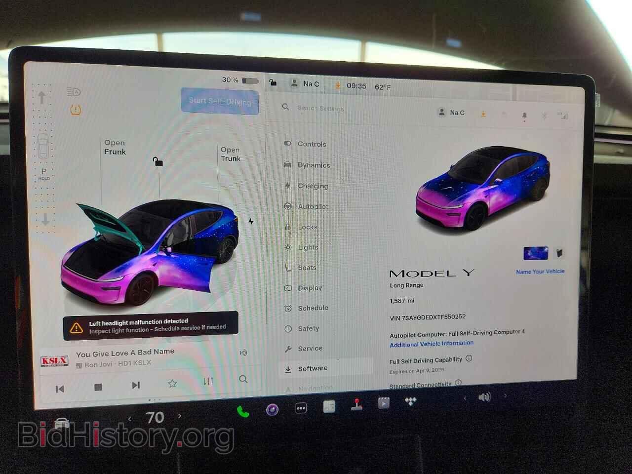 2026 TESLA MODEL Y - VIN: 7SAYGDEDXTF550252 - Photo 9