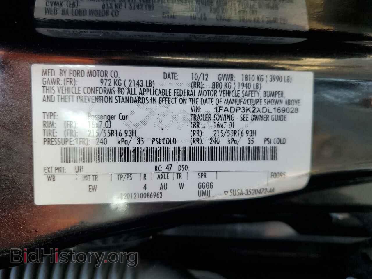 2013 FORD FOCUS - VIN: 1FADP3K2XDL169028 - Photo 13