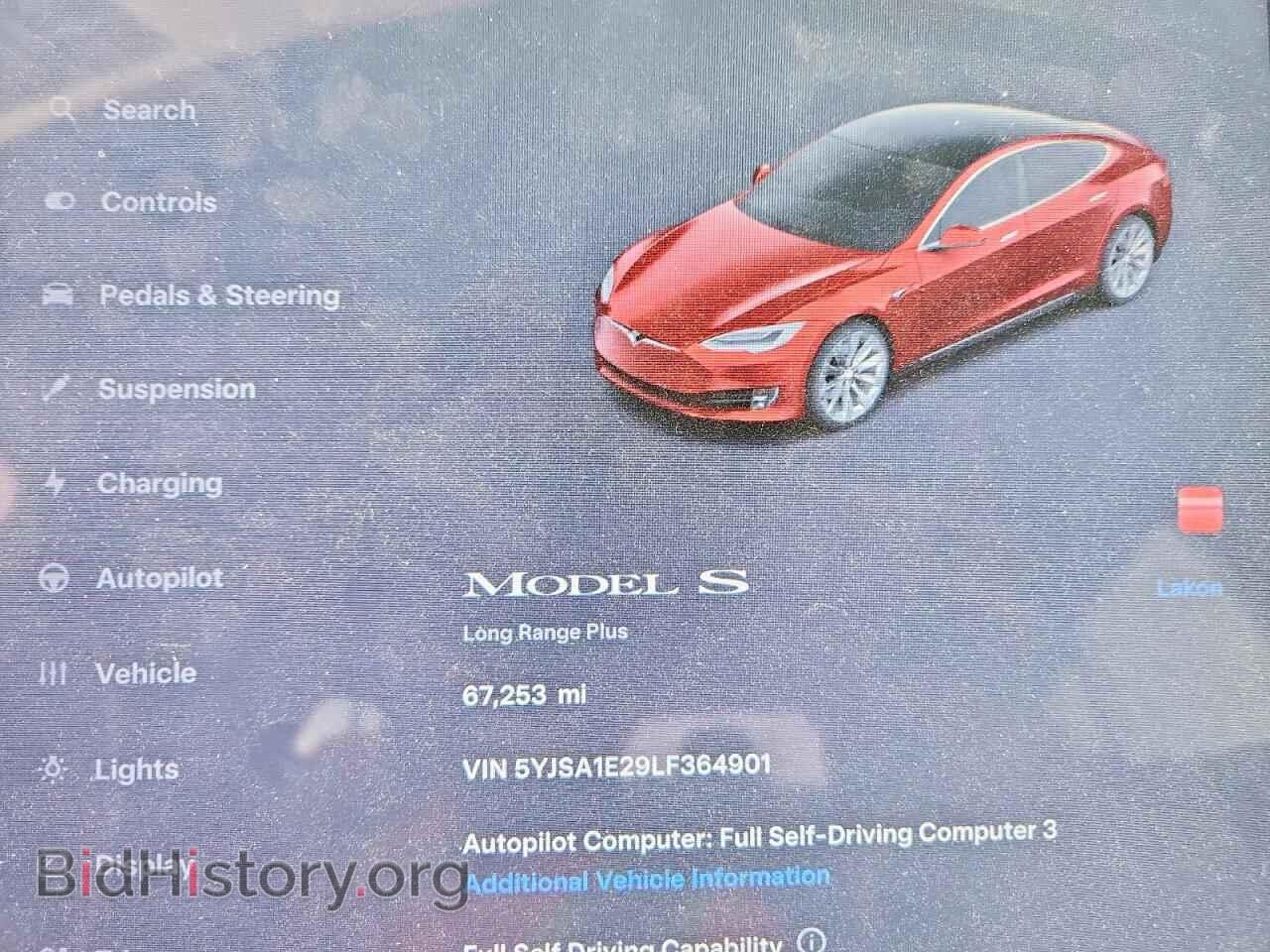 2020 TESLA MODEL S - VIN: 5YJSA1E29LF364901 - Photo 9